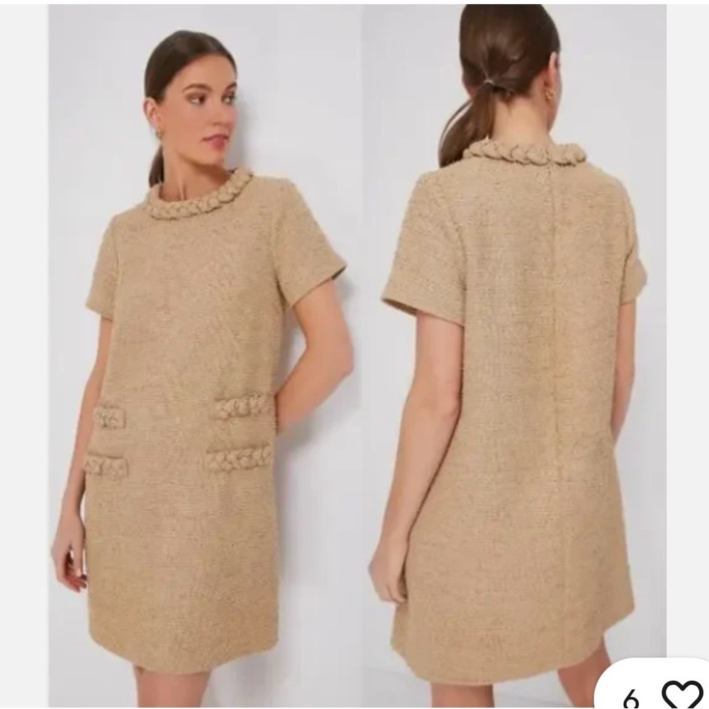 Tuckernuck croissant tweed Jackie dress